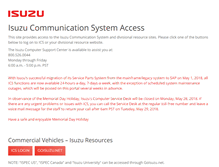 Tablet Screenshot of dealers.isuzu.com