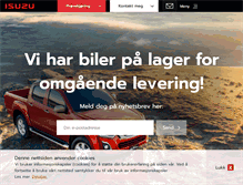 Tablet Screenshot of isuzu.no