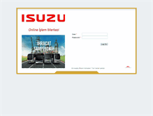 Tablet Screenshot of online.isuzu.com.tr