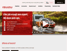 Tablet Screenshot of isuzu.nl